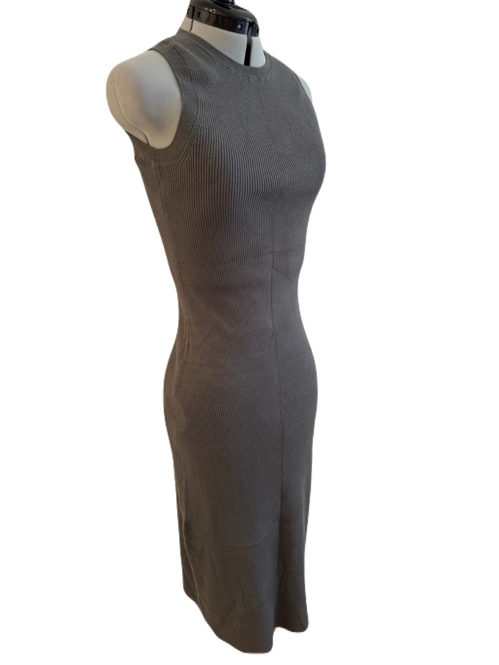 NWT Splendid Sleeveless Ribbed Midi Dress Minimalist Casual Chic S